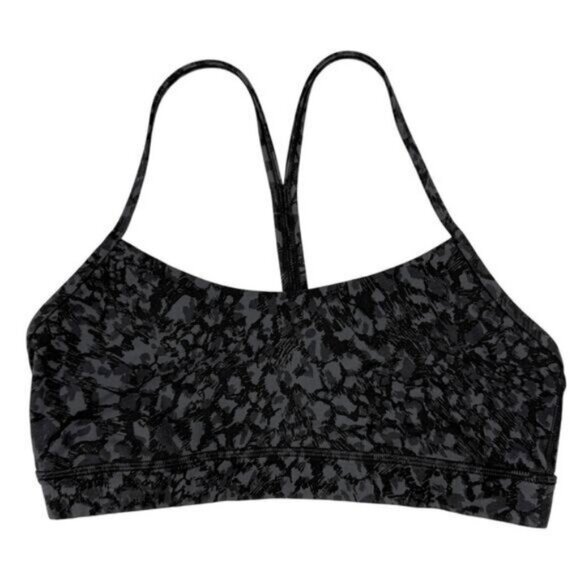 Lululemon Flow Y Bra Nulu B/C Cup In Wild Thing Camo Deep Coal Multi Size 8 - Picture 4 of 7
